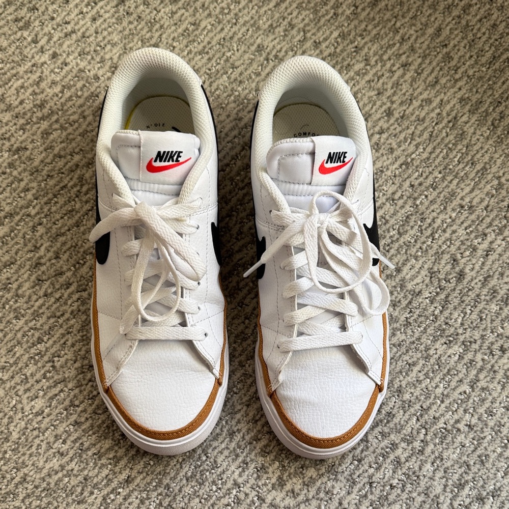 Nike  White and Tan Sneakers